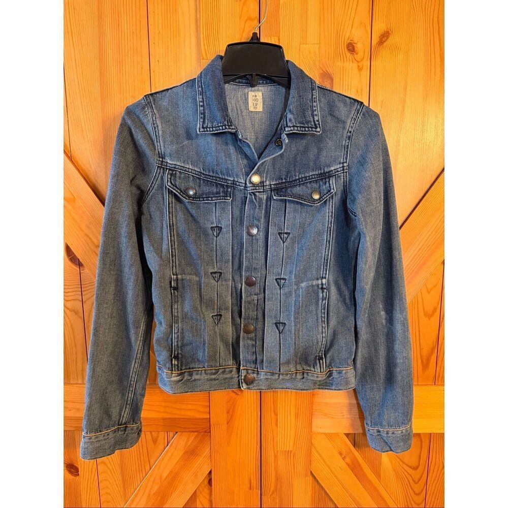 Vintage Volcom Women’s Medium Wash Denim Jean Trucker Jacket READ Size 8 (6735)